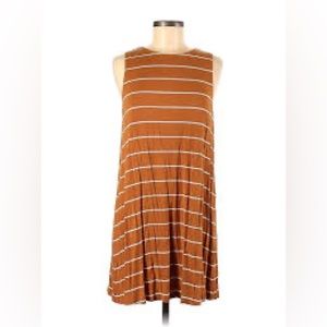 Gold Yellow Mustard Striped Dress